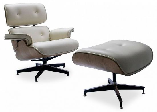 Кресло с пуфом EAMES LOUNGE CHAIR