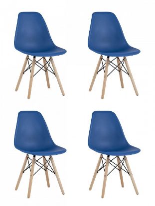 Набор из 4 стульев Eames