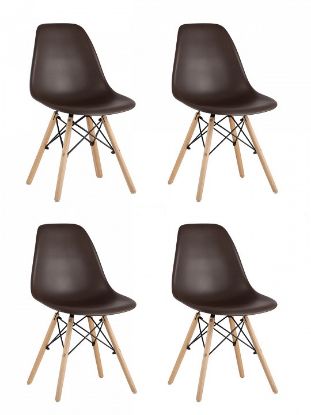 Набор из 4 стульев Eames