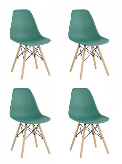 Набор из 4 стульев Eames